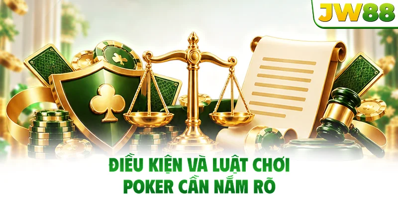Điều kiện và luật chơi Poker cần nắm rõ