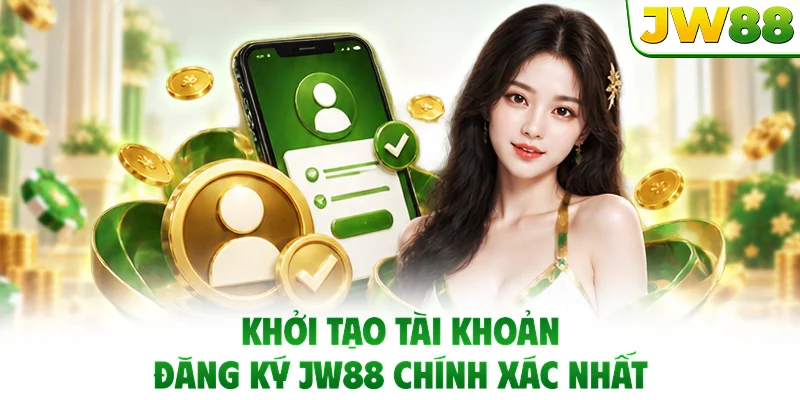 Khởi tạo tài khoản đăng ký JW88 chính xác nhất