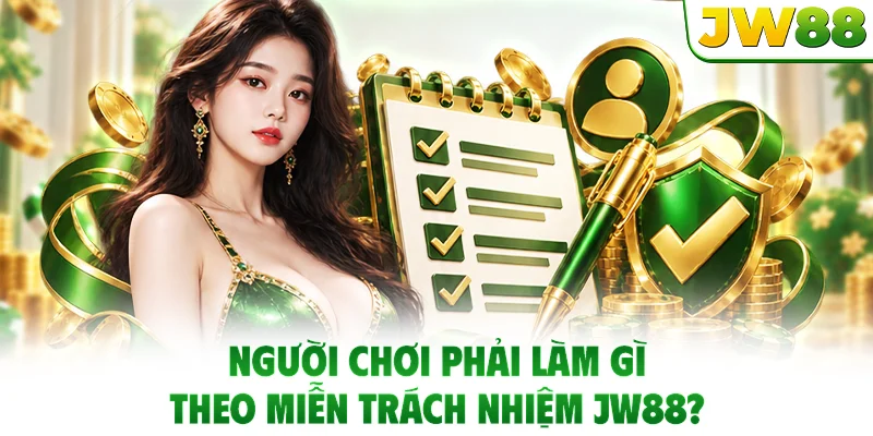 Miễn trách nhiệm JW88 nêu rõ nghĩa vụ mà mỗi người chơi phải tự thực hiện