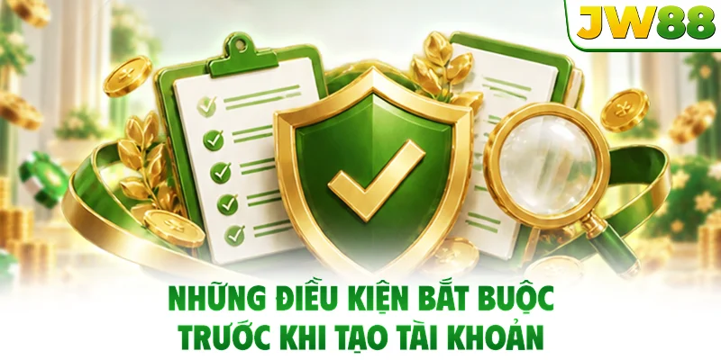 Những điều kiện bắt buộc trước khi tạo tài khoản